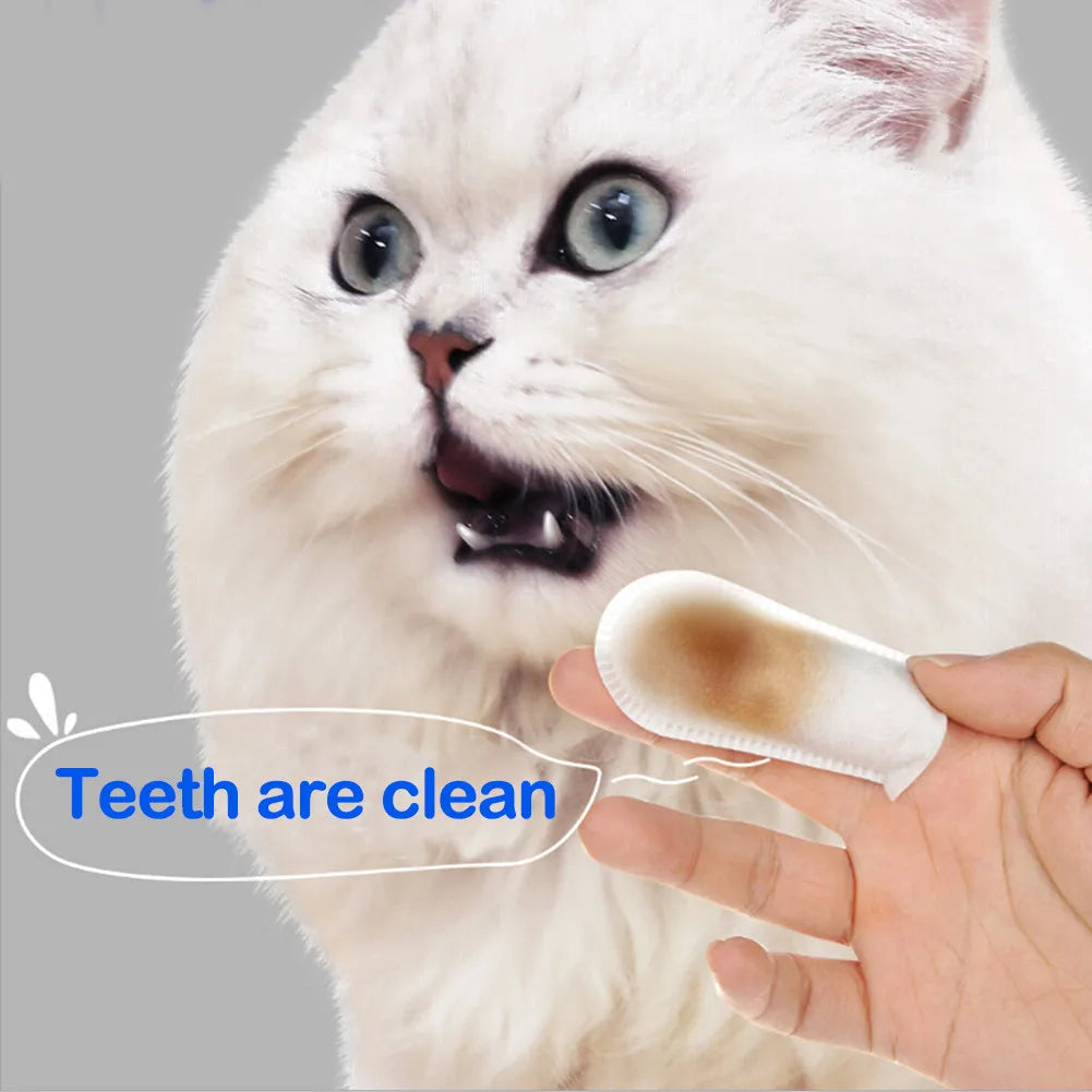 Pet Dental Cleaning Finger Wipes